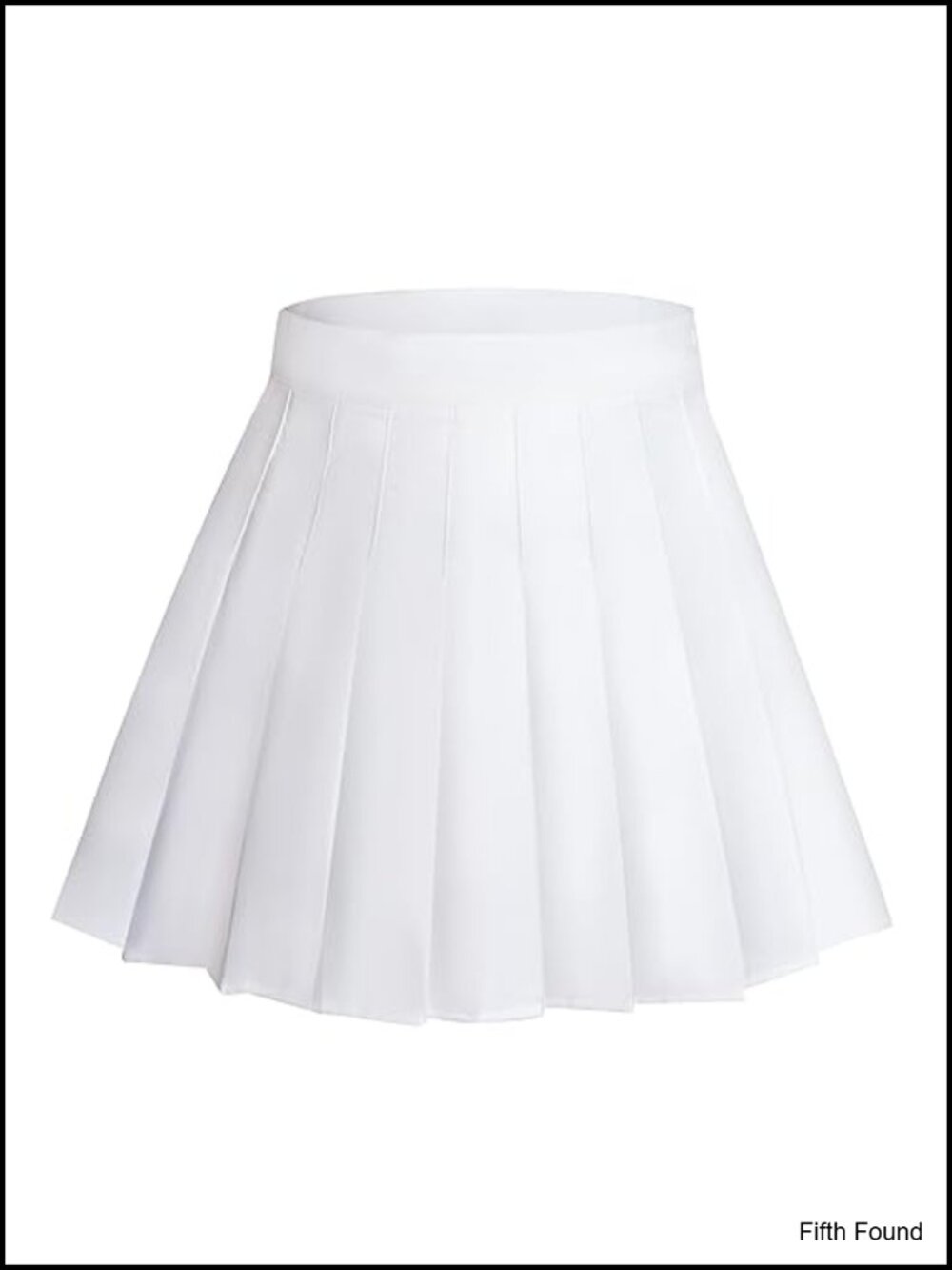 High Waisted Pleated A-Line Mini Skirt with Lining Shorts